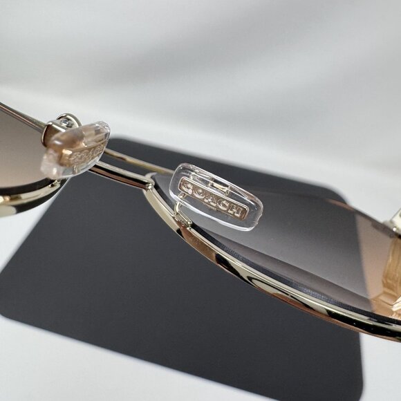 Coach Sunglasses HC 7077 (L1015) Frames 932195 (Light Gold) 58 [] 14 140 - Picture 9 of 12